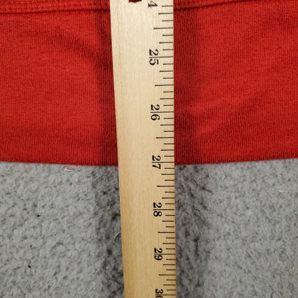 Adidas Red Casual Long Sleeve Pullover Sweater Sweatshirt Hoodie Size Medium - Picture 7 of 10